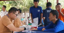 Kegiatan skrining HIV di Rutan Kelas I Tangerang. (Sumber: Poskota/Veronica)