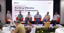 Portfolio Forum yang digelar di Telkom Landmark Tower, Jakarta, beberapa waktu lalu. (Sumber: Dok. Telkom Indonesia)
