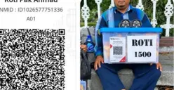 Penipuan QRIS berkedok donasi penjual roti yang buta (Dok. Threads/@lifestruglling)