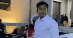 Briptu Asky Rizal Toding, ajudan Gubernur Kalimantan Timur Rudy Mas’ud, menyampaikan permohonan maaf setelah video insiden dengan mahasiswa GMNI Samarinda viral di media sosial. (Sumber: Instagram)