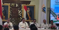 Konferensi pers realisasi APBD Triwulan III di Balai Kota, Jakarta Pusat. (Sumber: Poskota/Syifa)