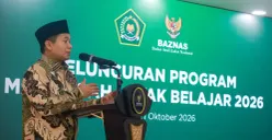 Peluncuran Program Madrasah Layak Belajar 2026 di Gedung Baznas RI, Jakarta, Rabu, 21 Oktober 2026. (Sumber: Baznas)