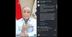 Menkomdigi, Meutya Hafid tegaskan tidak ada upaya dan permintaan takedown konten terkait karhutla, Rabu (21/102026). (Sumber: Dok. Instagram/@kemkomdigi)