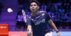 Pebulu tangkis Indonesia, Mohammad Zaki Ubaidillah kalah dalam final French Open 2026. (Sumber: Instagram/@badminton.ina)