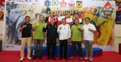 Ketua DPRD DKI Jakarta Suhud Alynudin buka Liga Pelajar Karate DKI Jakarta Series II guna persiapan PON 2028. (Sumber: Istimewa)