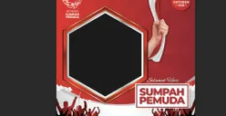 Twibbon Hari Sumpah Pemuda 2026 bisa digunakan untuk memeriahkan peringatan 28 Oktober sekaligus menyebarkan semangat persatuan, perjuangan, dan kepedulian generasi muda. (Sumber: Twibonize)