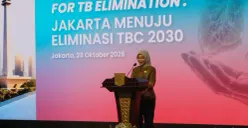 Kepala Dinas Kesehatan (Dinkes) DKI Jakarta, Ani Ruspitawati dalam acara Hospital Leadership for TB Elimination: Jakarta Menuju Eliminasi TBC 2030. (Sumber: Poskota/Syifa)