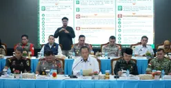 Konferensi pers penetapan tersangka kasus karhutla di sejumlah wilayah Indonesia di Mapolda Kalimantan Barat, Pontianak, Kamis, 29 Oktober 2026. (Sumber: Dok. Bareskrim Polri)