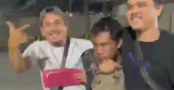Pelaku saat diamankan pihak kepolisian di wilayah Merak, Banten. (Sumber: Istimewa)