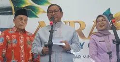 Gubernur Jakarta, Pramono Anung di RSUD Pasar Minggu, Jakarta Selatan, Jumat, 30 Oktober 2026. (Sumber: Poskota/Syifa Putri)