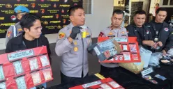 Pengungkapan kasus peredaran dan penyalahgunaan narkotika di Mako Polres Cimahi, Selasa, 1 September 2026. (Sumber: Poskota/Gatot Poedji Utomo)