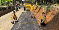 Ruas Jalan Cigudeg - Kiarasari - Cisangku Desa Cigudeg Kecamatan Cigudeg. (Sumber: Istimewa)