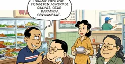 Ilustrasi obrolan warteg, Rabu, 2 September 2026. (Sumber: Pos Kota/ Arif Setiadi)