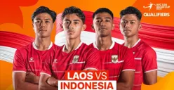 Link live streaming Timnas Indonesia U-20 vs Laos di Kualifikasi Piala Asia U-20 2027 malam hari ini, Kamis, 3 September 2026. (Sumber: Vidio)