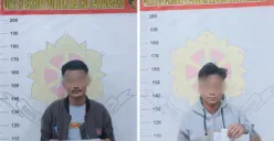 Polsek Tamansari menangkap dua pria saat menggelar razia untuk mengantisipasi kejahatan dan penyalahgunaan narkoba di wilayah Tamansari, Jakarta Barat. (Sumber: Polsek Tamansari)