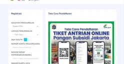 Link antrean KJP Pasar Jaya hanya dapat diakses sesuai jadwal yang sudah ditentukan. (Sumber: Tangkapan Layar/Perumda Pasar Jaya)