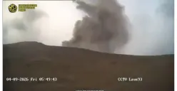 Link live CCTV Gunung Anak Krakatau terbaru hari ini tersedia untuk melihat aktivitas gunung api secara langsung dari kawasan Selat Sunda. (Sumber: X/VolcanoYTz)