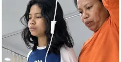 Febiola Br Purba diduga mengalami keracunan usai menyantap menu MBG. (Sumber: X/@kenhans03)
