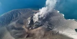 Erupsi Gunung Anak Krakatau masih berlangsung hingga hari ini, Selasa, 8 September 2026 pagi. (Sumber: Dok. Kementerian ESDM)