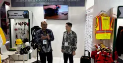 WSI memperkuat komitmen terhadap keselamatan kerja dengan menghadirkan solusi perlindungan lengkap di GIFA Indonesia 2026. (Sumber: Poskota/Aldi Harlanda Irawan)
