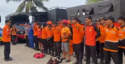 Tim SAR Gabungan memperluas wilayah pencarian speed boat hilang kontak di Perairan Selat Sunda, Kabupaten Pandeglang, Banten. (Sumber: Dok. Istimewa)