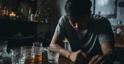 Ilustrasi pria di bawah pengaruh minuman beralkohol. (Sumber: Magnific)