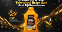 XTEN hadir sebagai alternatif oli motor, pilihan untuk motor matic, bebek, dan sport serta pentingnya mencocokkan SAE, API, dan JASO. (Sumber: Planet Ban)