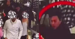 Tangkapan layar video seorang pria yang menendang wanita di area tempat makan Mal Senayan City. Tampang juga pelaku terekam dalam CCTV. (Sumber: Instagram/@viralforjusticecom)
