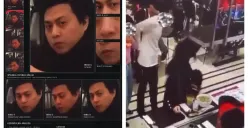 Sosok pria yang diduga menendang pengunjung perempuan di area food court Senayan City, Jakarta Pusat, menjadi perhatian setelah rekaman CCTV kejadian viral di media sosial. (Sumber: X/@adarwis)