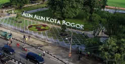 Ilustrasi alun-alun Kota Bogor yang dapat dijelajahi dengan berjalan kaki dari Stasiun Bogor. (Sumber: pemkotbogor)