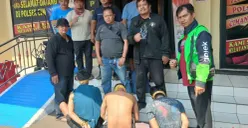 Polisi menangkap ketiga pelaku curanmor menggunakan kunci palsu modifikasi. (Sumber: Pos Kota/ Angga)