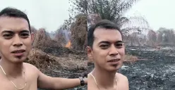 Anggota DPRD Mempawah, Choirussaib jadi sorotan usai video viral pembakaran lahan miliknya beredar di media sosial. (Sumber: Tangkapan layar TikTok)