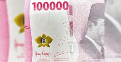 Uang Rp100 ribu bertanda tangan Purbaya Yudhi Sadewa ramai diburu kolektor. (Sumber: X/@luckylucky0971)