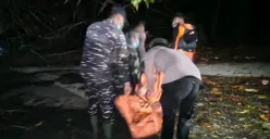 Potret penemuan mayat di Pulau Enggano, Bengkulu Utara yang merupakan ABK KM Aru Padatu 1. (Sumber: Istimewa)