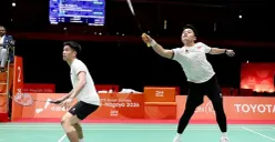 Link live score final badminton Asian Games 2026 antara beregu putra Indonesia vs China hari ini, Kamis, 24 September 2026. (Sumber: Instagram/@badminton.ina)