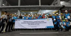 Personel PLN UID Jakarta Raya usai simulasi keandalan pasokan listrik FIFA ASEAN Cup 2026 di Stadion Utama Gelora Bung Karno (SUGBK), Jakarta Pusat. (Sumber: Dok. PLN UID Jakarta Raya)