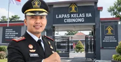 Profil Kalapas IIA Cibinong, Wisnu Hani Putranto yang jadi sorotan usai temuan hunian mewah di lapas. (Sumber: X/Lapas Cibinong edited by AI Generated)
