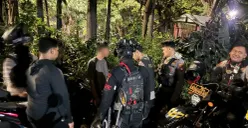 Polisi membubarkan aktivitas diduga hendak melakukan balap liar di Jakarta Timur, Minggu, 27 September 2026. (Sumber: Dok. Istimewa)