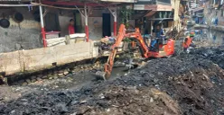 Pengerukan Anak Kali Krukut di Kawasan Kebon Melati, Tanah Abang, Jakarta Pusat, Senin 28 September 2026. (Sumber: Poskota/ Syifa)