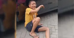 Korban jambret HP menangis (Dok. Tiktok/@jamrawan_8)
