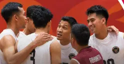 Link live streaming dan skor hasil voli putra Indonesia vs Iran Asian Games 2026. (Sumber: Instagram/@mojisports_)