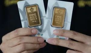 Harga emas Antam ukuran 1 gram bergerak fluktuatif sepanjang pekan dan ditutup di level Rp2.640.000 per gram pada Minggu (6/9/2026). (Sumber: Antam)