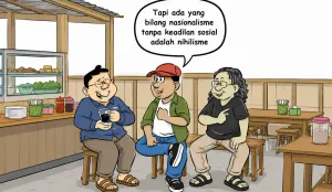 Ilustrasi Obrolan Warteg, Sabtu, 1 Agustus 2026. (Sumber: Poskota/Arif Setiadi)