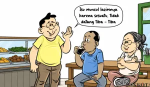 Ilustrasi obrolan warteg, Rabu, 5 Agustus 2026. (Sumber: Poskota/Arif Setiadi)