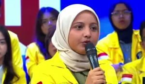 Profil Fathimah Azzahra, Wakil Ketua BEM UI yang jadi sorotan usai demo di Jakarta. (Sumber: Instagram/@fathimahazzhr dan tvOne)