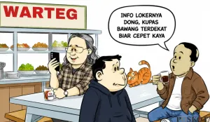 Ilustrasi Obrolan Warteg, Sabtu, 22 Agustus 2026. (Sumber: Pos Kota/ Arif Setiadi)