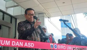 Potret Pramono Anung di Kuningan Jakarta Selatan. (Sumber: Poskota/Syifa)