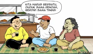 Obrolan warteg edisi hari ini, Senin, 14 September 2026. (Sumber: Poskota/Arif Setiadi)