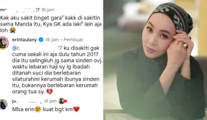 Nama Dewi Gita terseret isu dugaan perselingkuhan Andre Taulany dengan sinden OVJ pada 2017 yang dibongkar Erin Wartia. (Sumber: Instagram/@erintaulany dan @dewigita01)