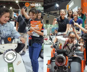 Booth Yadea di PRJ 2026 tawarkan potongan hingga Rp10 juta (Sumber: Yadea)